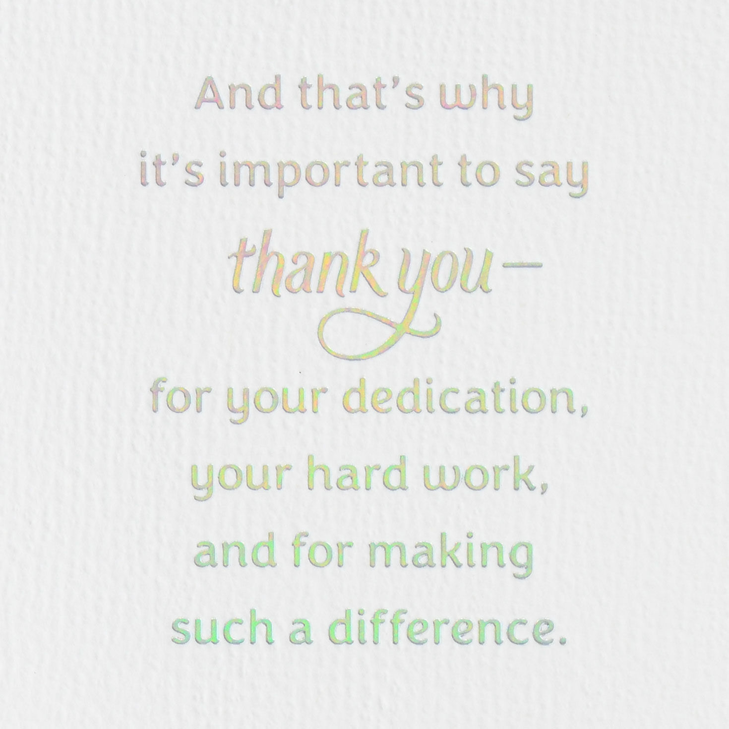 Important Work Thank-You Card for Teachers, , large image number 2