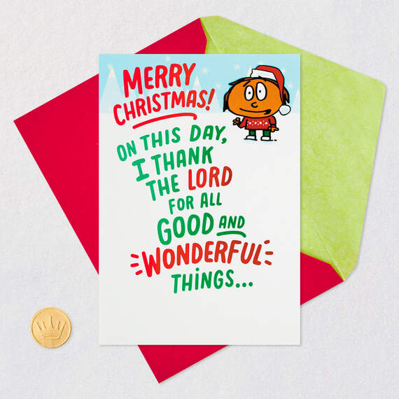 I Thank the Lord Funny Christmas Card, , large image number 5