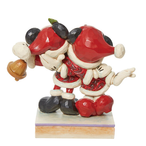 Jim Shore Disney Mickey and Minnie Santas Figurine, 6.69", 