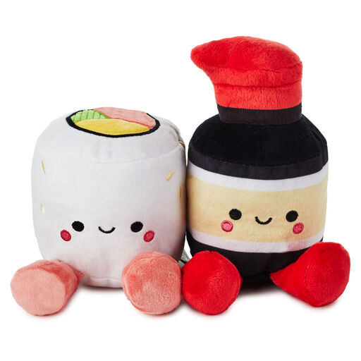 Better Together Sushi and Soy Sauce Magnetic Plush, 5.25", 