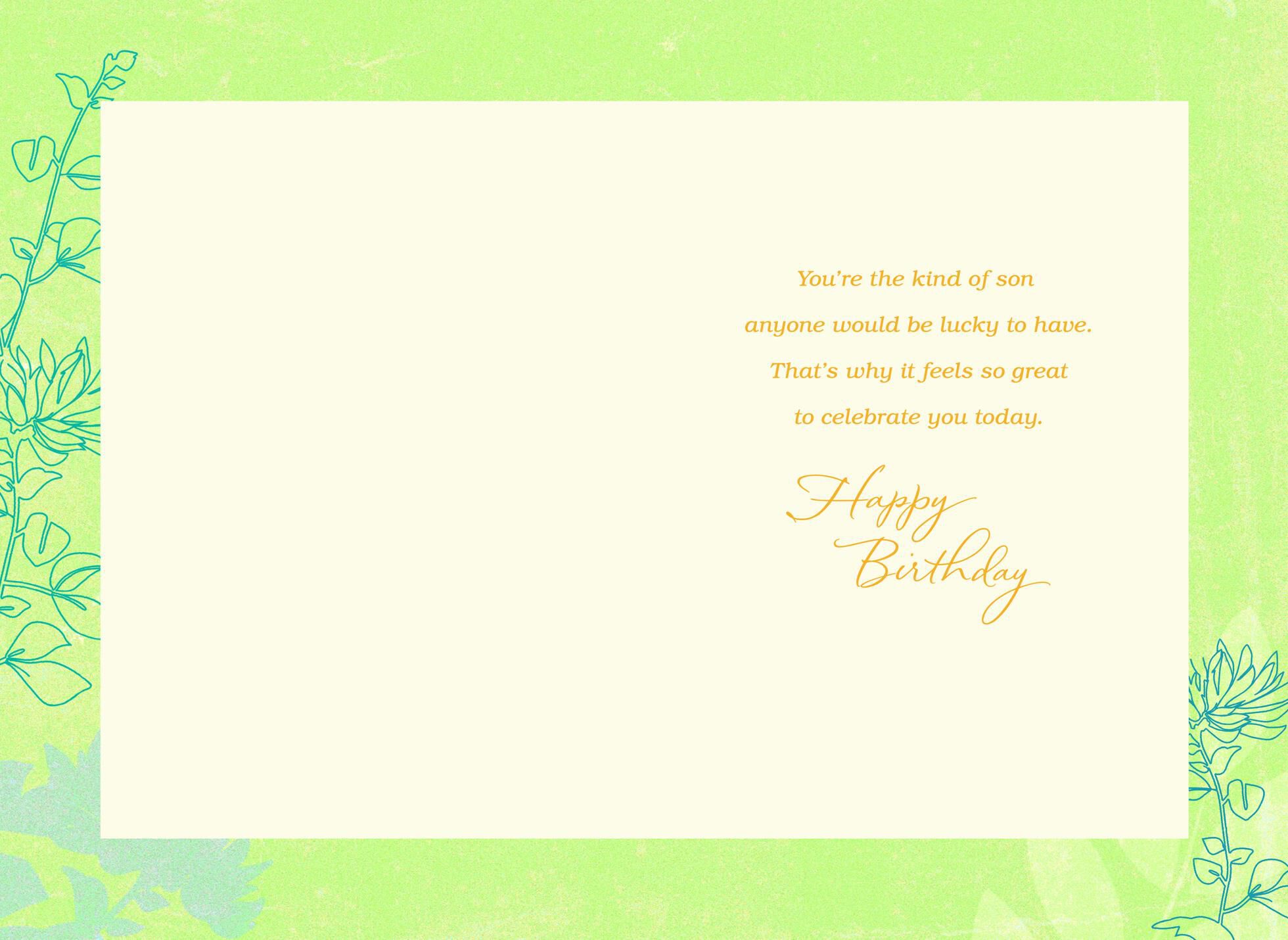 Only One You Birthday Card for Son