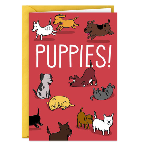 Puppies! Funny Card, 