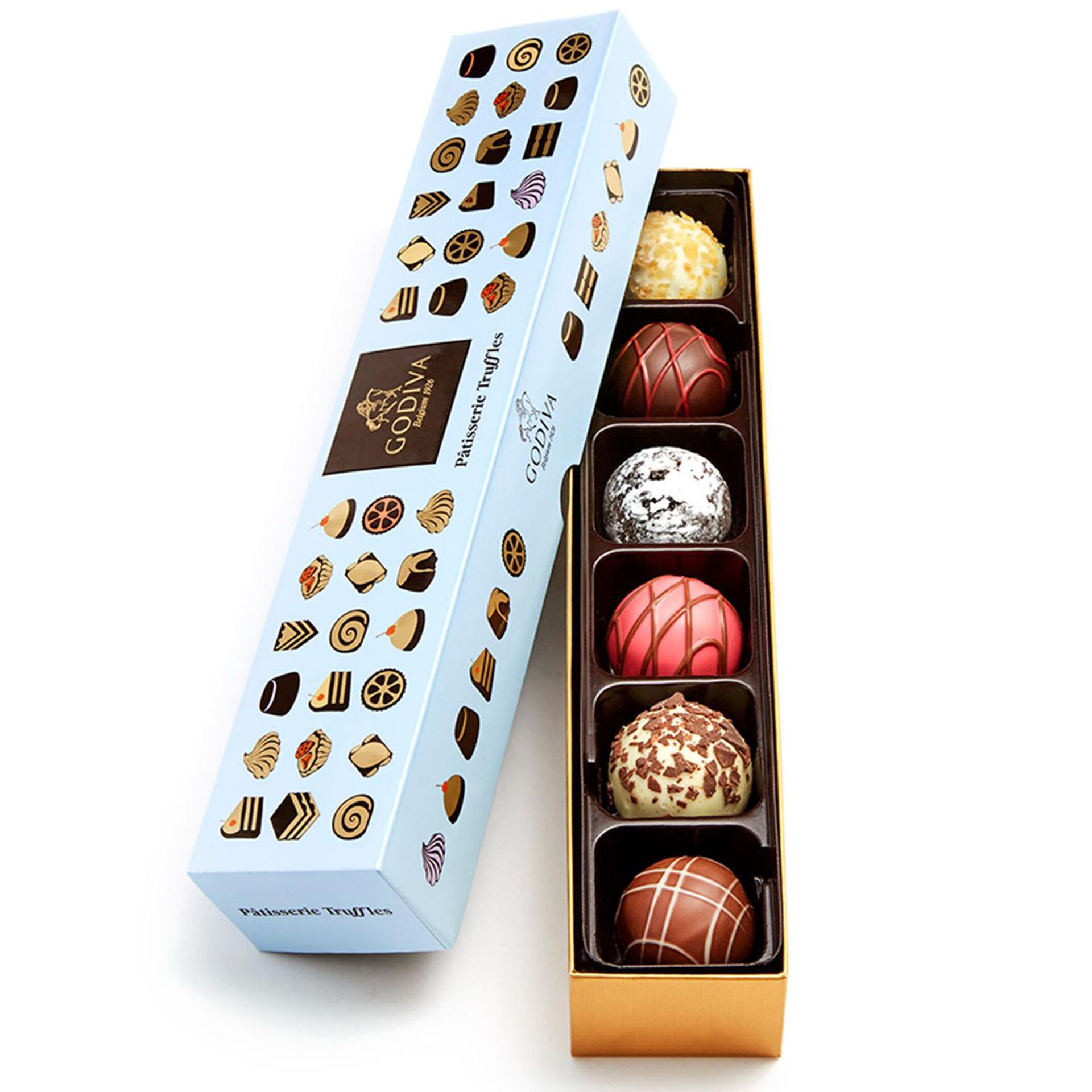 Godiva Assorted Pâtisserie Dessert Truffles in Gift Box, 6 Pieces