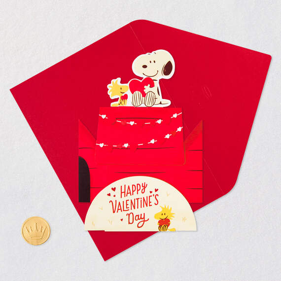Peanuts® Snoopy and Woodstock Loved 3D Pop-Up Valentine's Day Card, , large image number 6