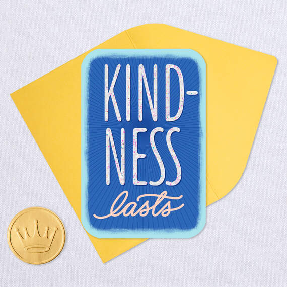 3.25" Mini Kindness Lasts Blank Card, , large image number 5