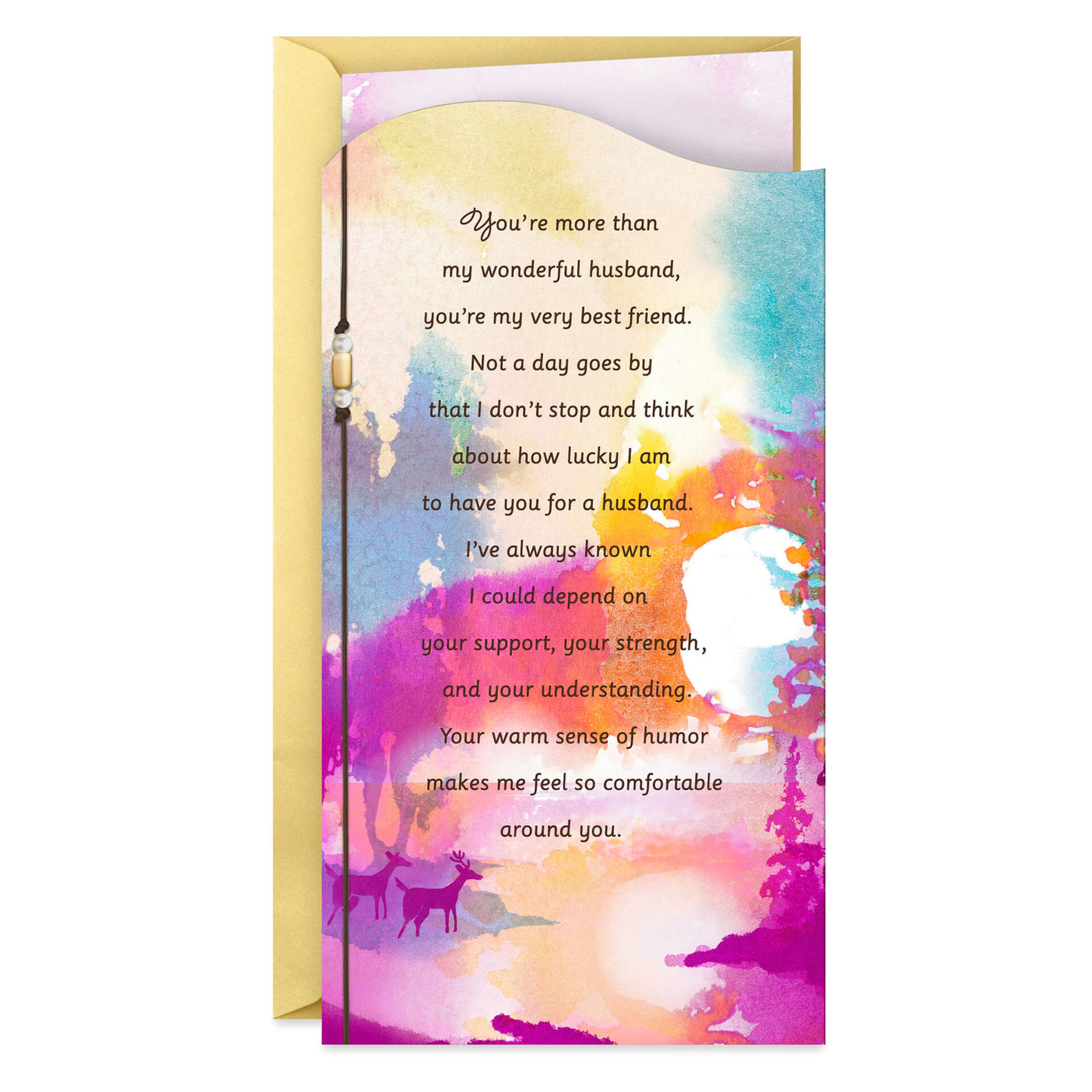 my very best friend fathers day card for husband