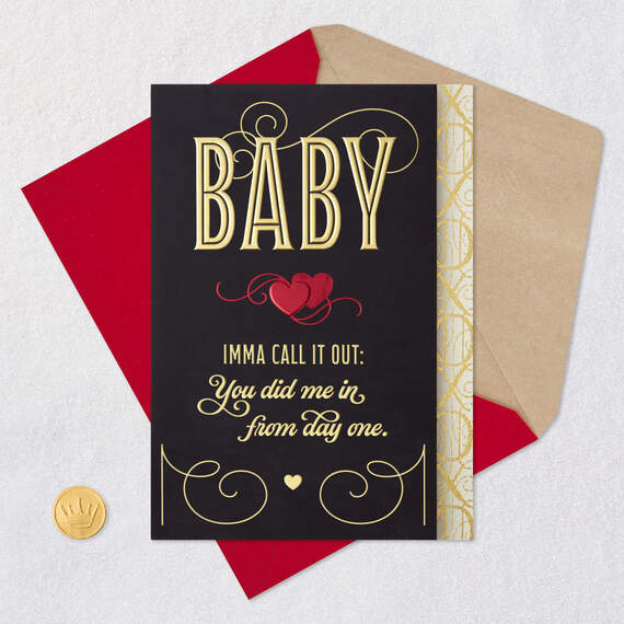 Baby, You Did Me In Romantic Valentine's Day Card, , large image number 5