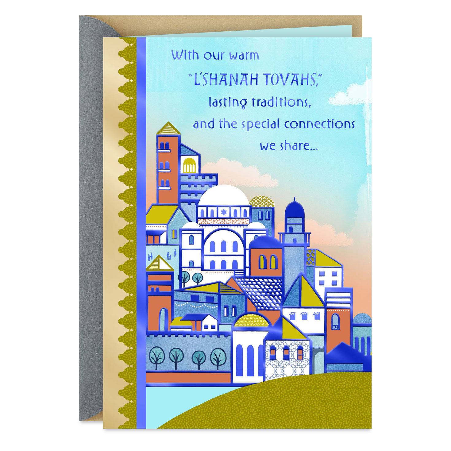 Celebrating Blessings Rosh Hashanah Card From Both