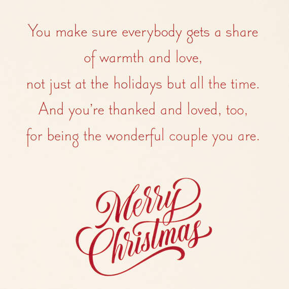 You Two Spread Joy Christmas Card for Couple, , large image number 2