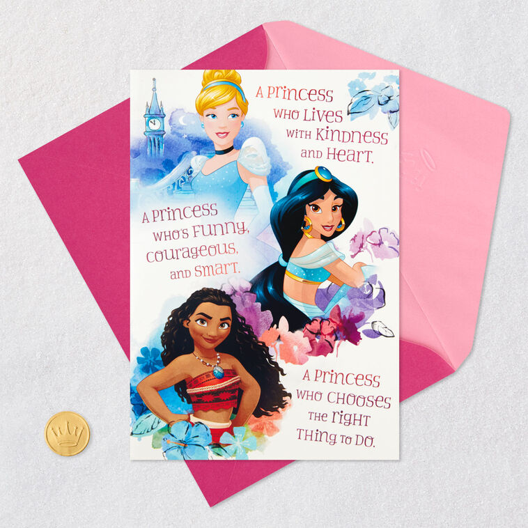 hallmark disney princess dress cards Hallmark Halloween Card, Disney Princess Dress Up Halloween Card for Granddaughter With Mask