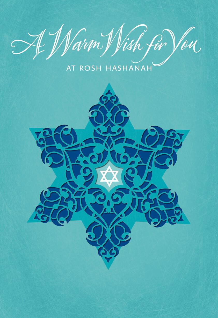 Warm Wish Star of David Rosh Hashanah Card