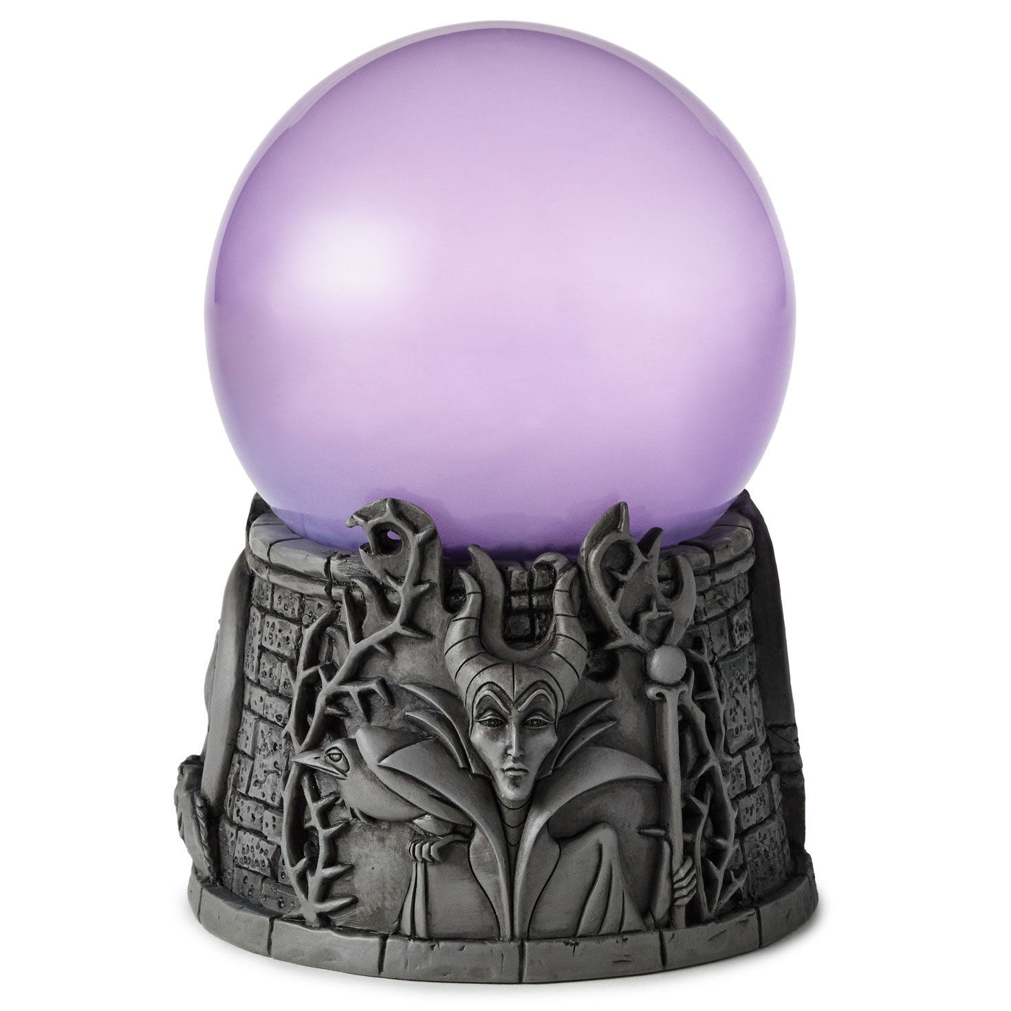 Disney Villains Water Globe With Light and Motion back image number 2