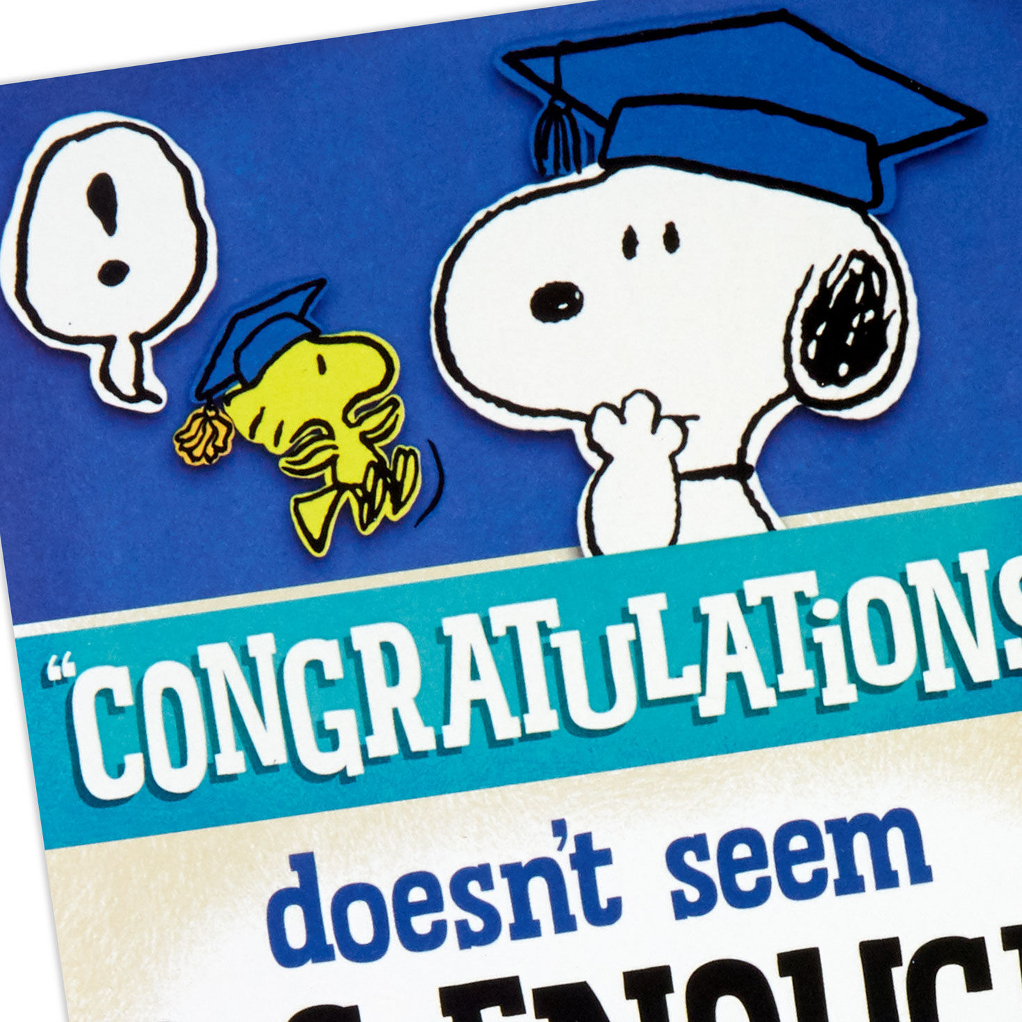 Peanuts® Snoopy and Woodstock Banner Graduation Card - Greeting Cards ...