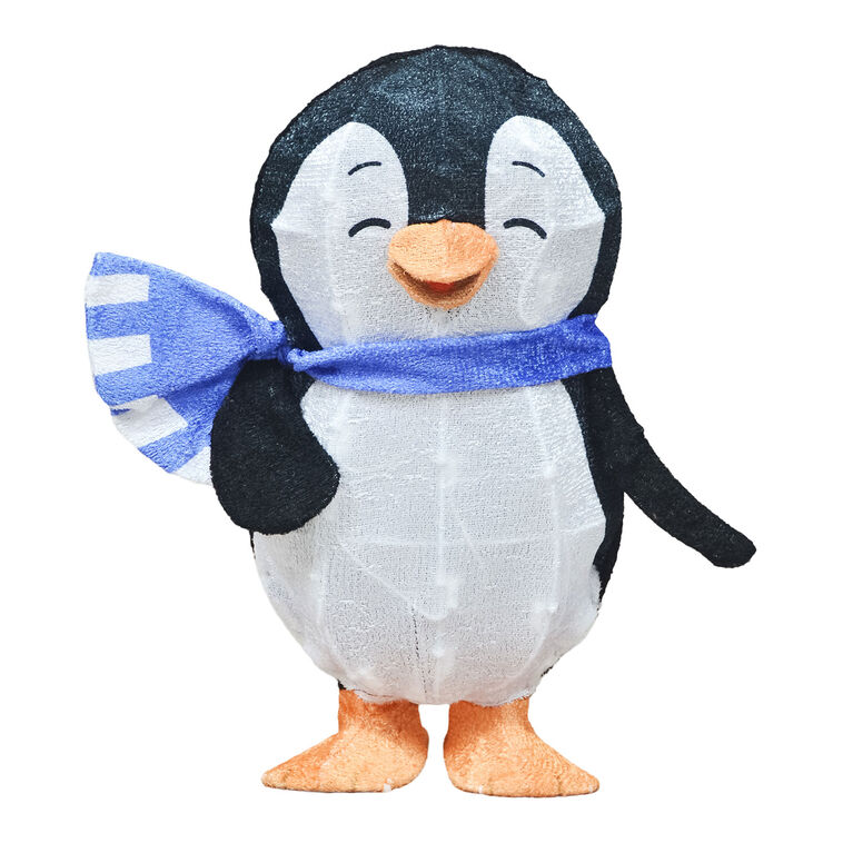Hallmark Keepsake Playful Penguins Waddles Pre-Lit Outdoor Christmas Decoration, 18"