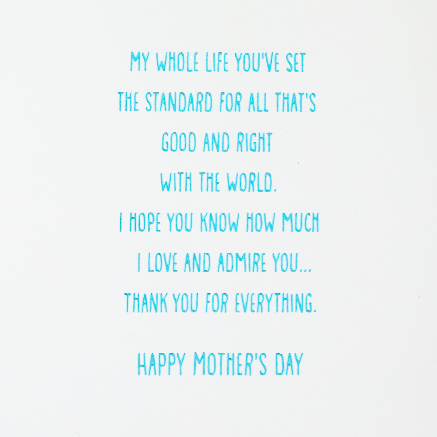 Birds and Flowers Mom Mother's Day Card From Son sentiment image number 2