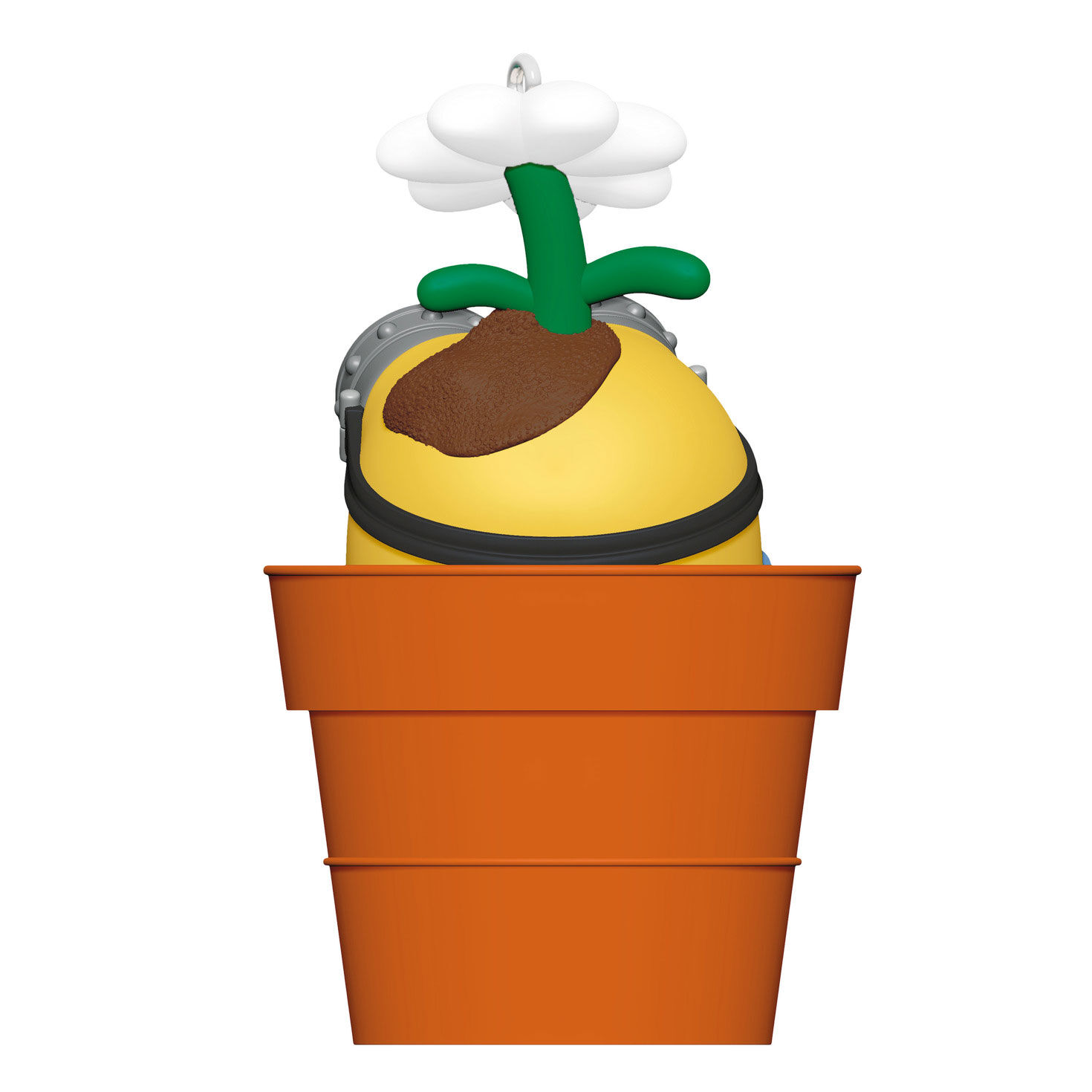 Bob Minion in Flower Pot Keepsake Ornament Back image number 6