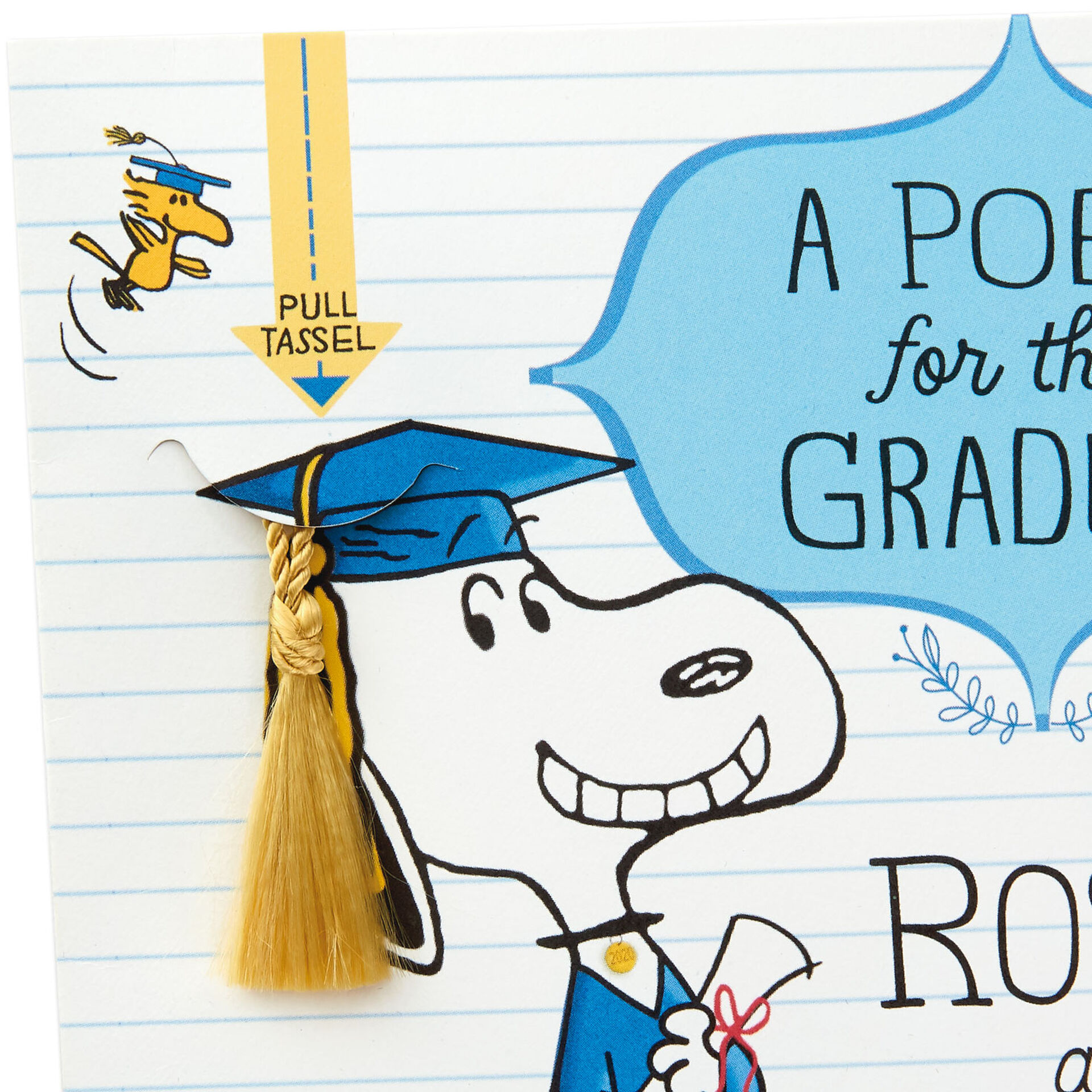 Peanuts® Snoopy in Cap and Gown Musical Graduation Card - Greeting