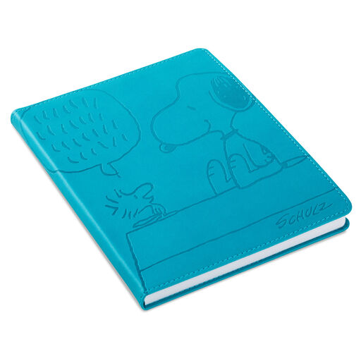 Peanuts® Snoopy and Woodstock Faux Leather Notebook, 