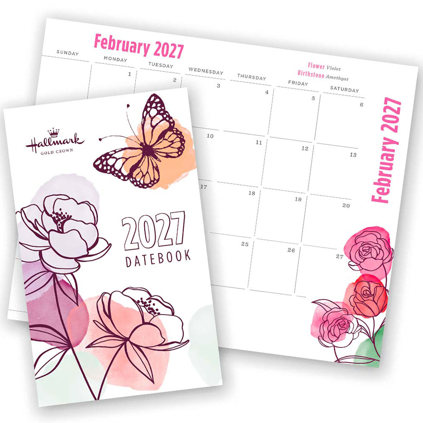 2027 Hallmark Datebook front and inside spread image number 1