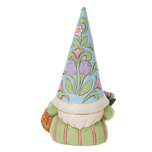 Jim Shore Gnome With Easter Basket Figurine, 4.9", 