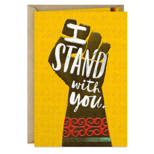 I Stand With You Support Card, 