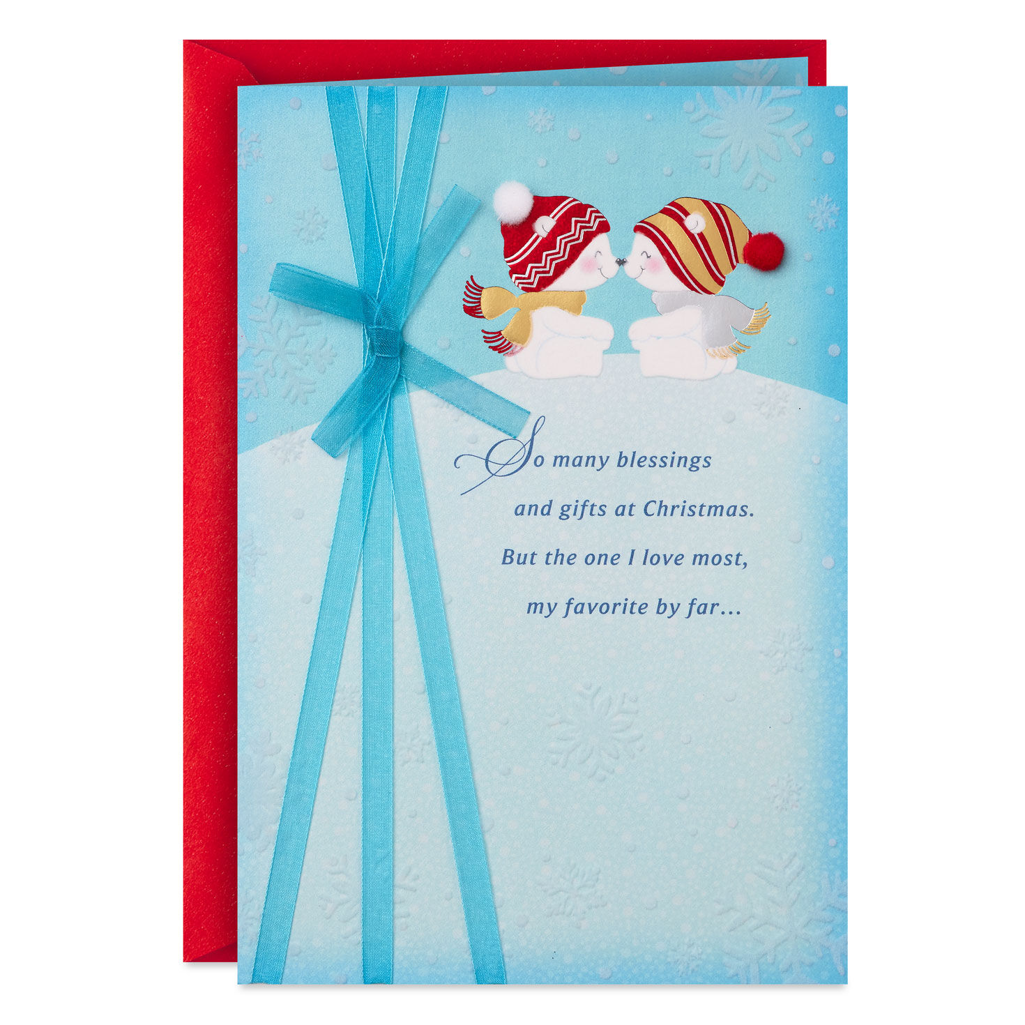 Gift From God's Heart Romantic Religious Christmas Card