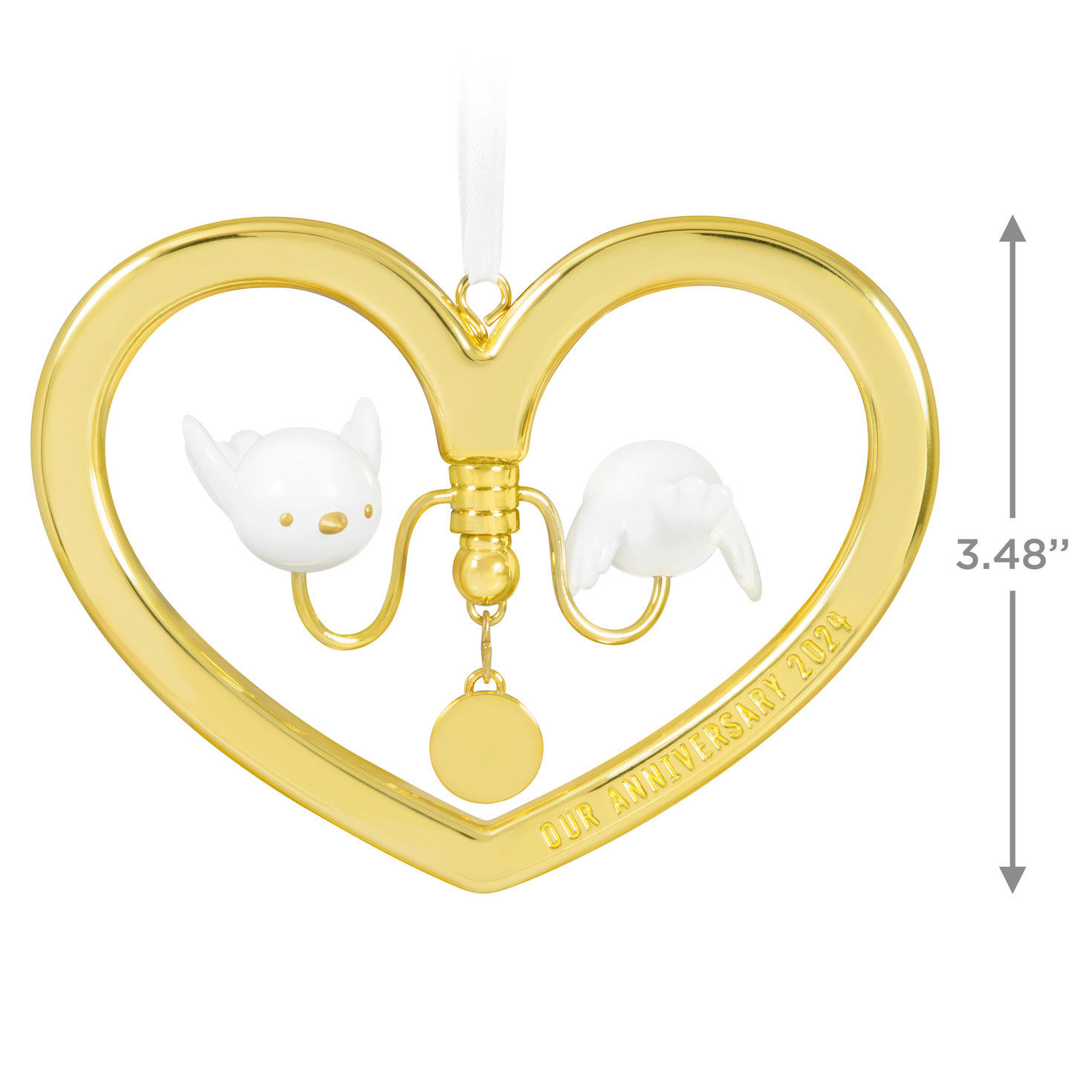 Our Anniversary 2024 Metal Ornament Keepsake Ornaments Hallmark
