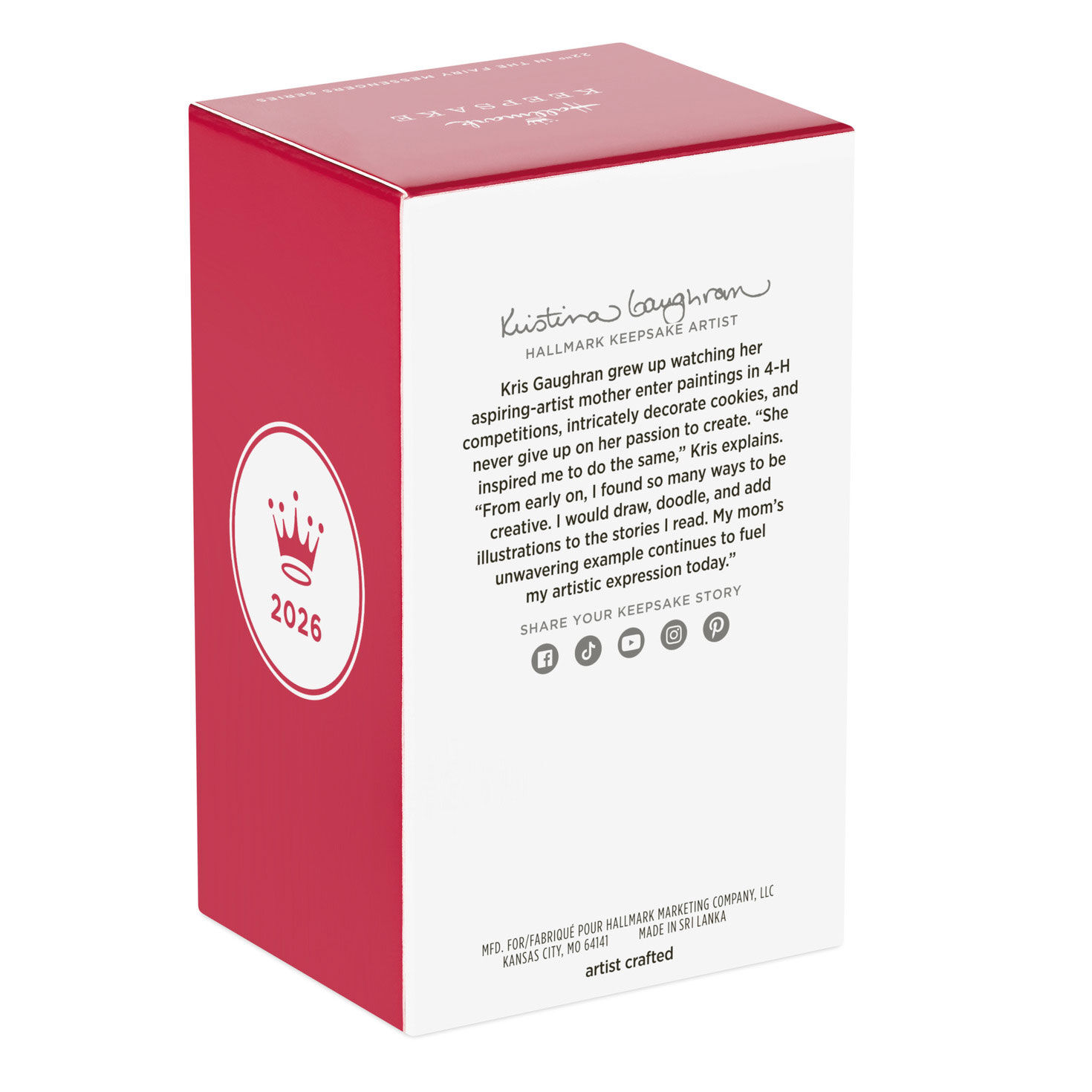 Yellow Dress Fairy Keepsake Ornament package back image number 8