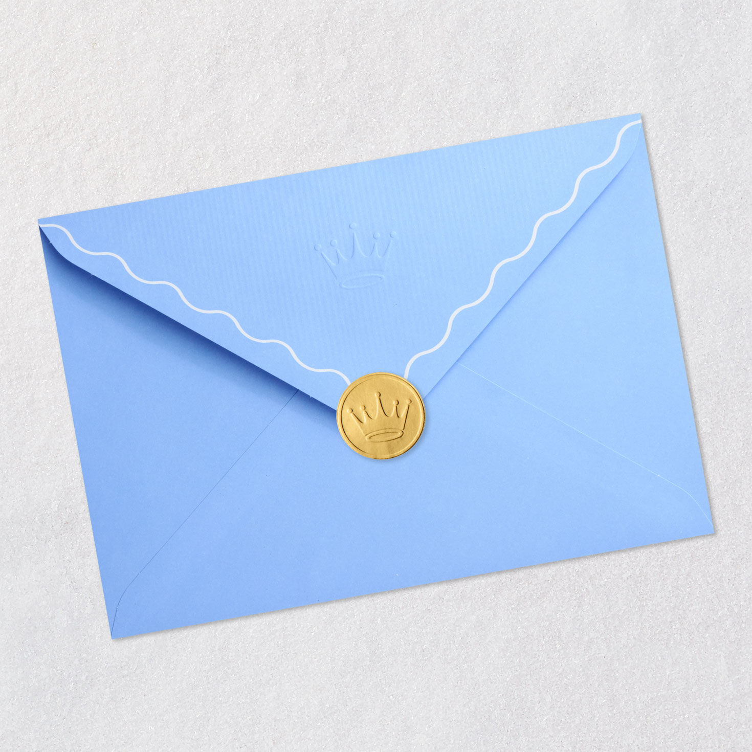 Gold Butterflies and Flowers Romantic Mother's Day Card Envelope Back with Seal image number 7