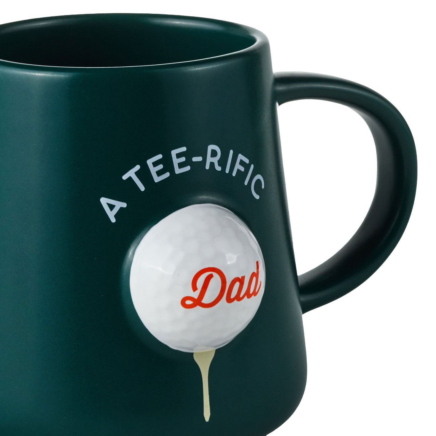 A Tee-Rific Dad Golf Ball Sculpted Mug upclose view image number 3