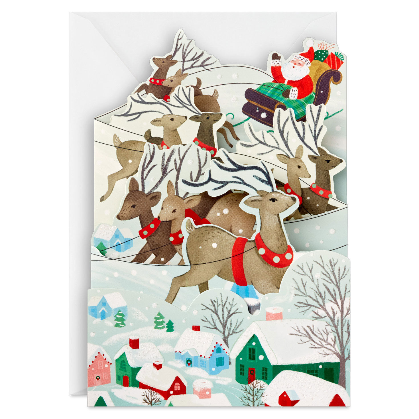 Santa's Sleigh and Reindeer Boxed Christmas Cards, Pack of 8 for only USD 20.49 | Hallmark