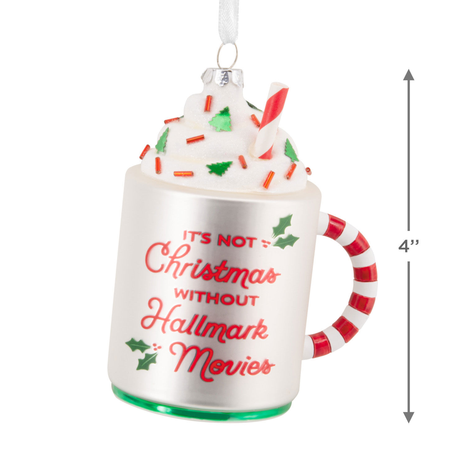 Hallmark Channel Festive Mug Christmas Ornament measurement image number 3