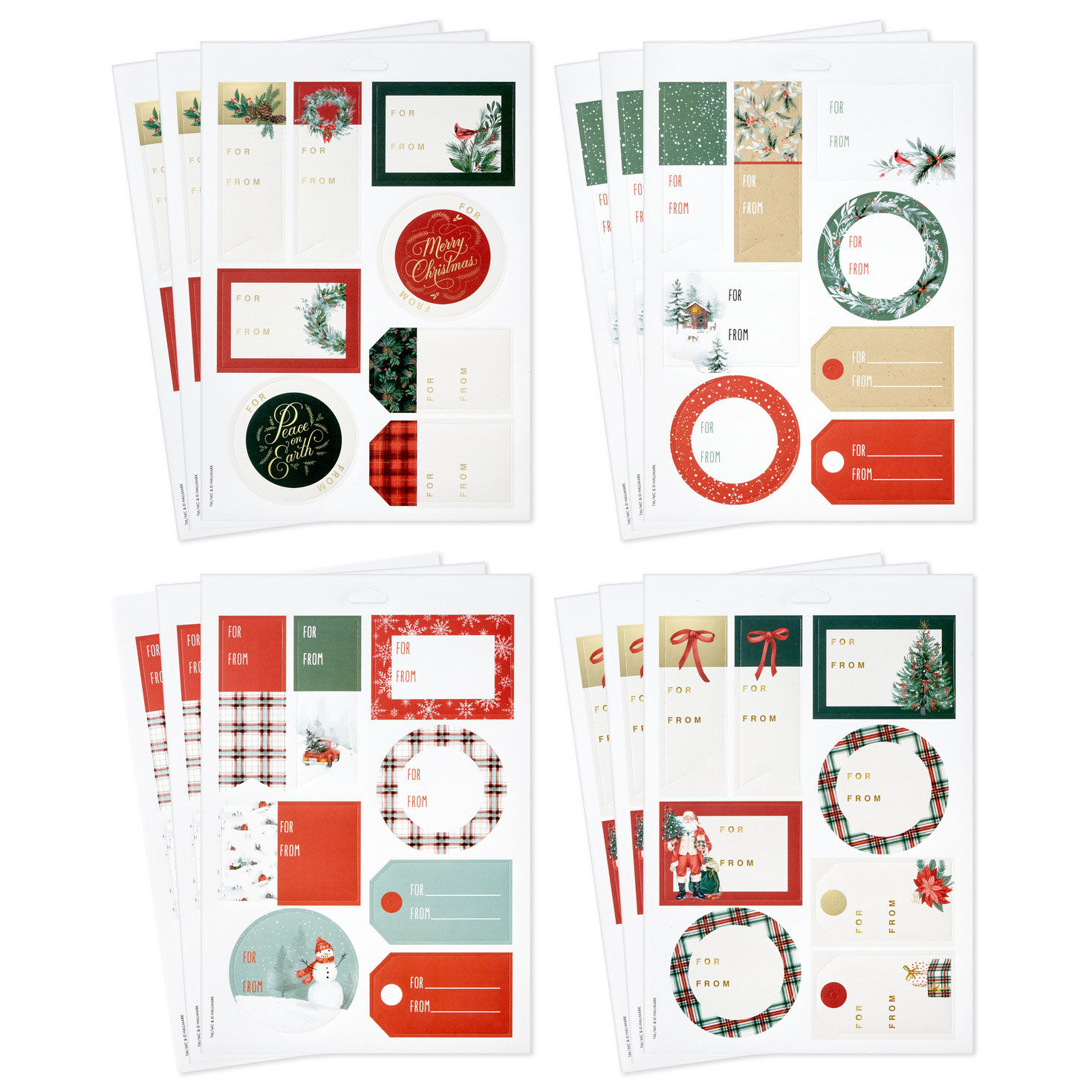 Holiday Classics Gift Tag Stickers, Pack of 96 for only USD 5.99 | Hallmark