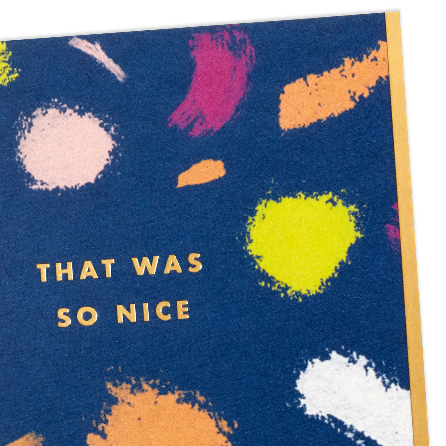 Brushstrokes on Blue Blank ThankYou Note Cards, Pack of 5