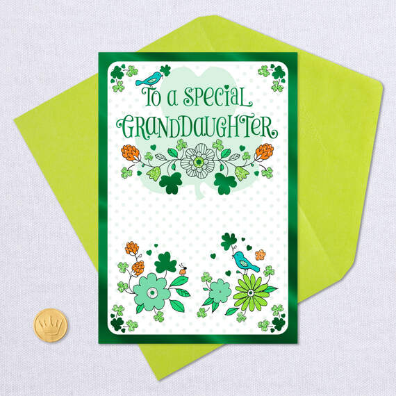 Wishes Full of Love St. Patrick's Day Card for Granddaughter, , large image number 5