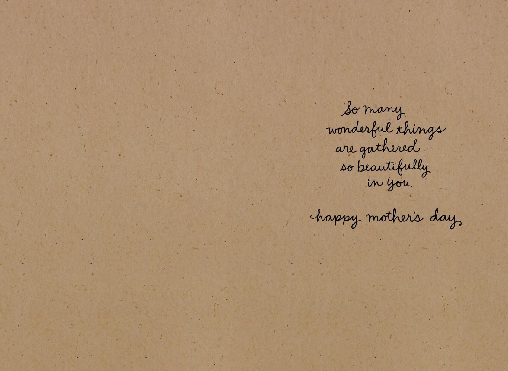 Grace, Beauty, Spirit Mother's Day Card