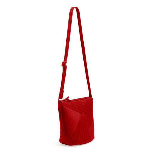 Vera Bradley Bucket Crossbody Bag in Cardinal Red, 