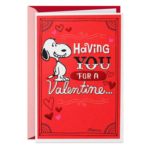 Peanuts® Snoopy Happy Dance Valentine's Day Card, 