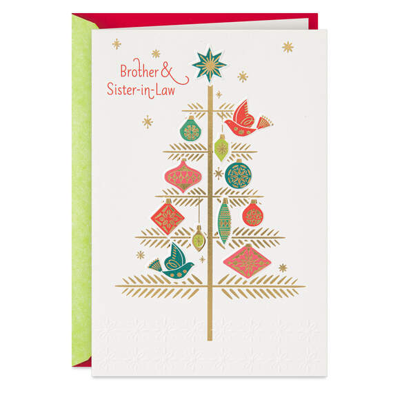 You're Family and Friends Christmas Card for Brother and Sister-in-Law