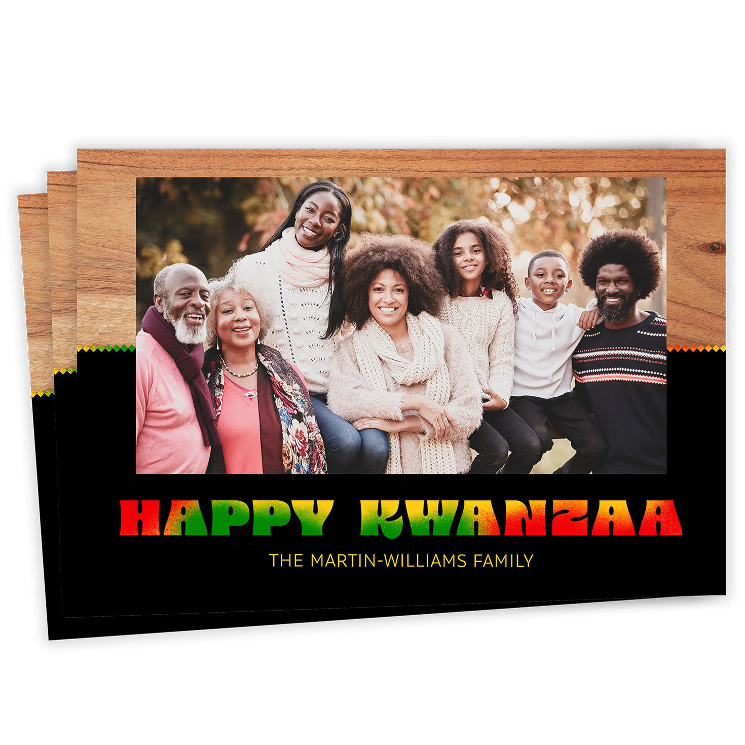 Unity and Love Flat Kwanzaa Photo Card