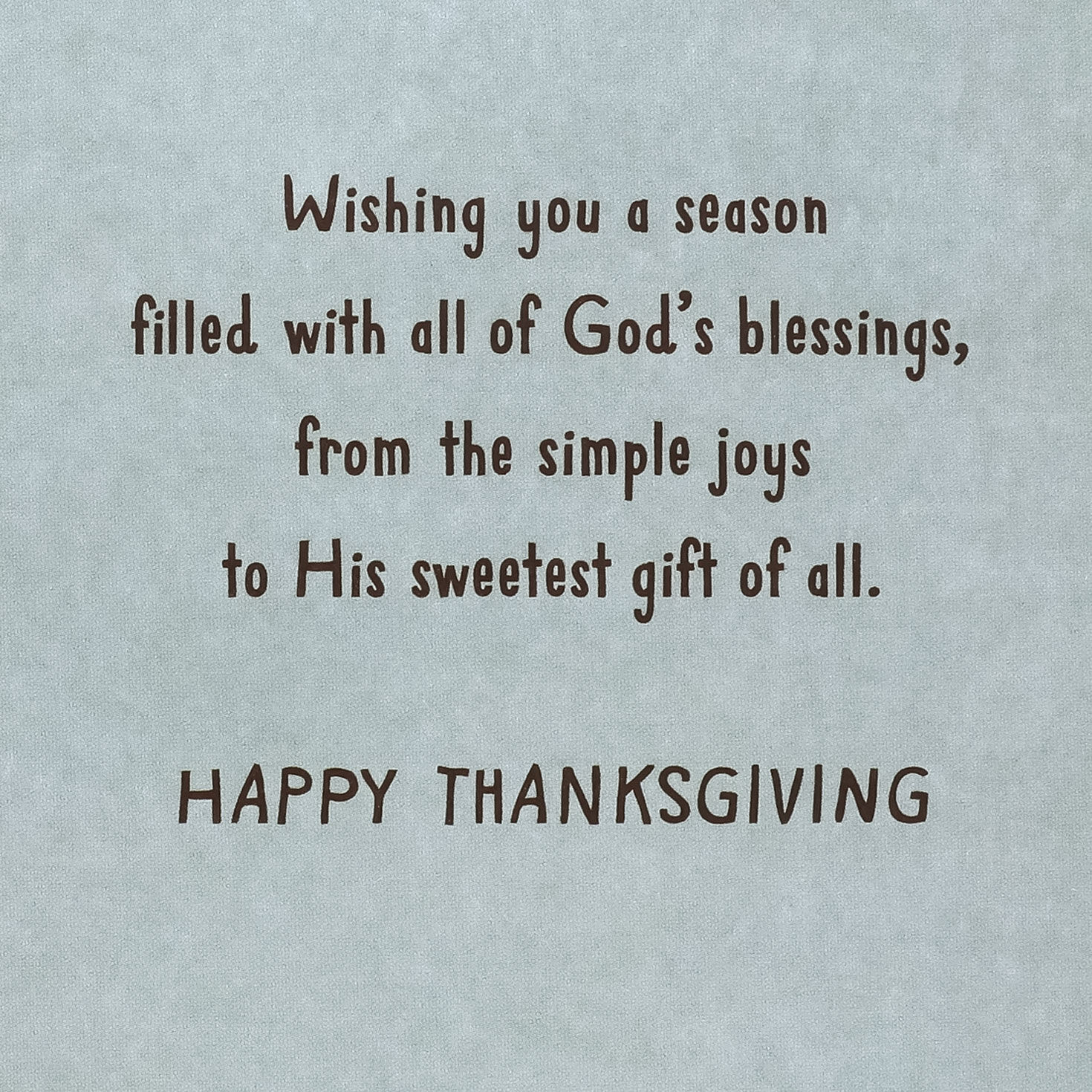 Warm Lettering Faith Blessings Thanksgiving Card Sentiment image number 2