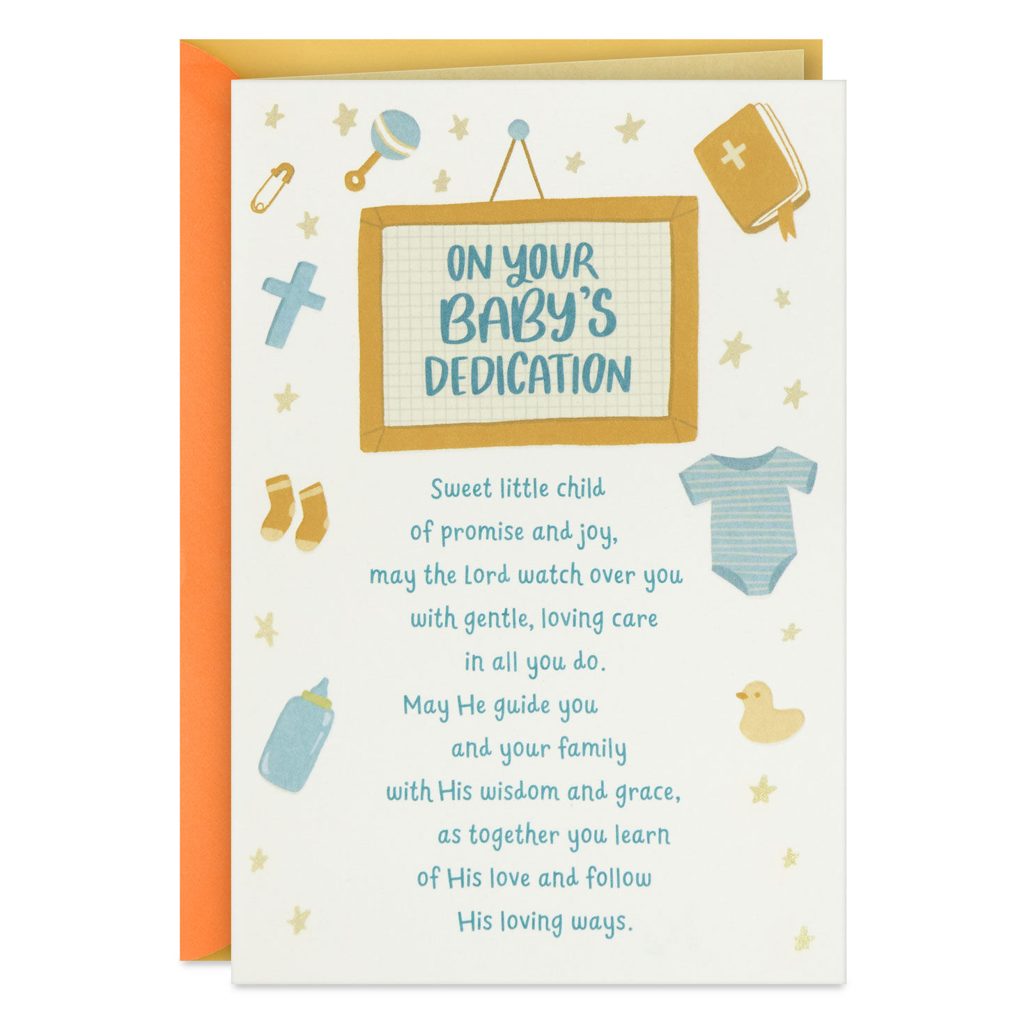 Sweet Child of Promise and Joy Baby Dedication Card