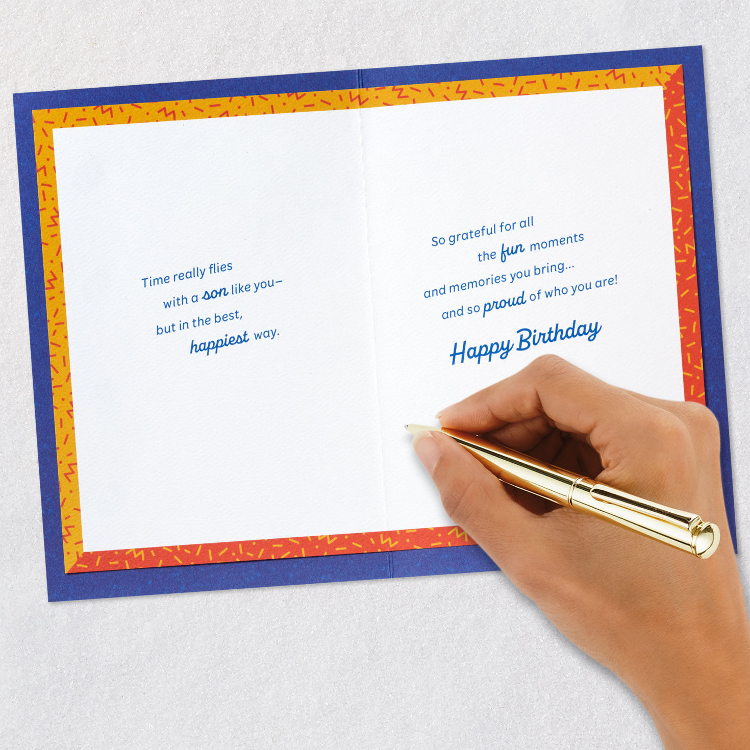 Grateful for Fun Moments and Memories Birthday Card for Son, , large image number 7