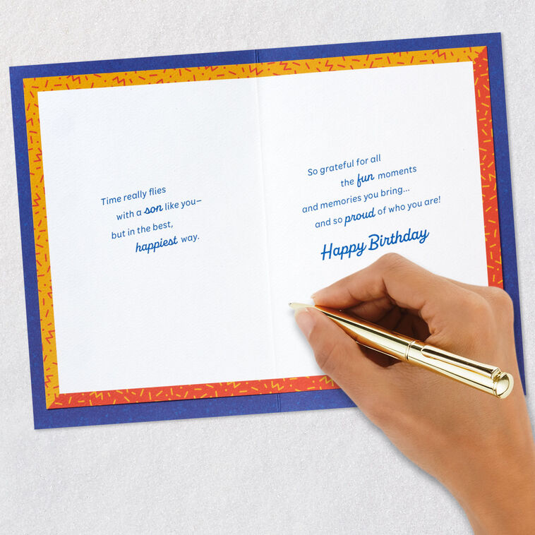 Grateful for Fun Moments and Memories Birthday Card for Son, , large image number 7