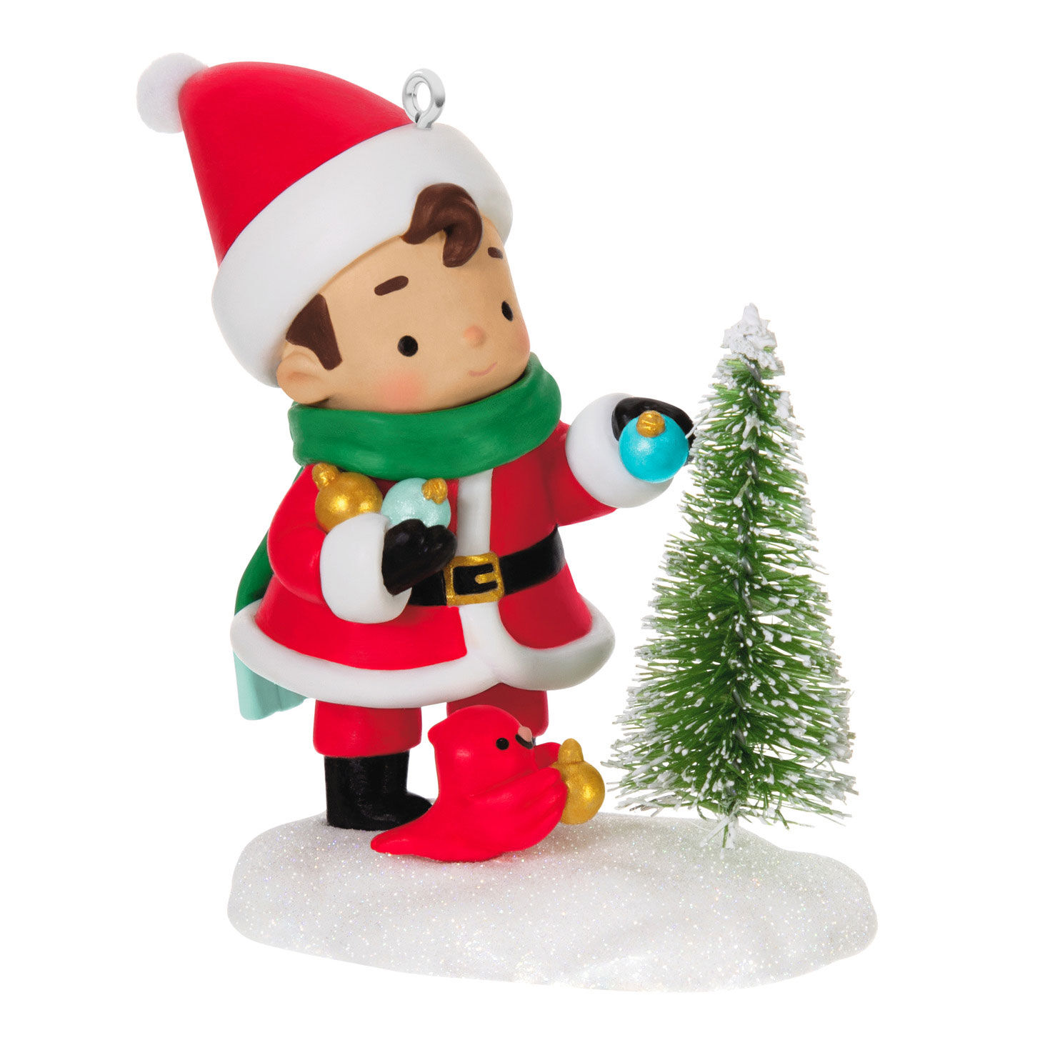 Young Santa Ornament