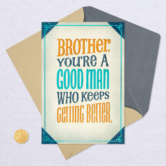 Glad to Have You Around Birthday Card for Brother, , large image number 5
