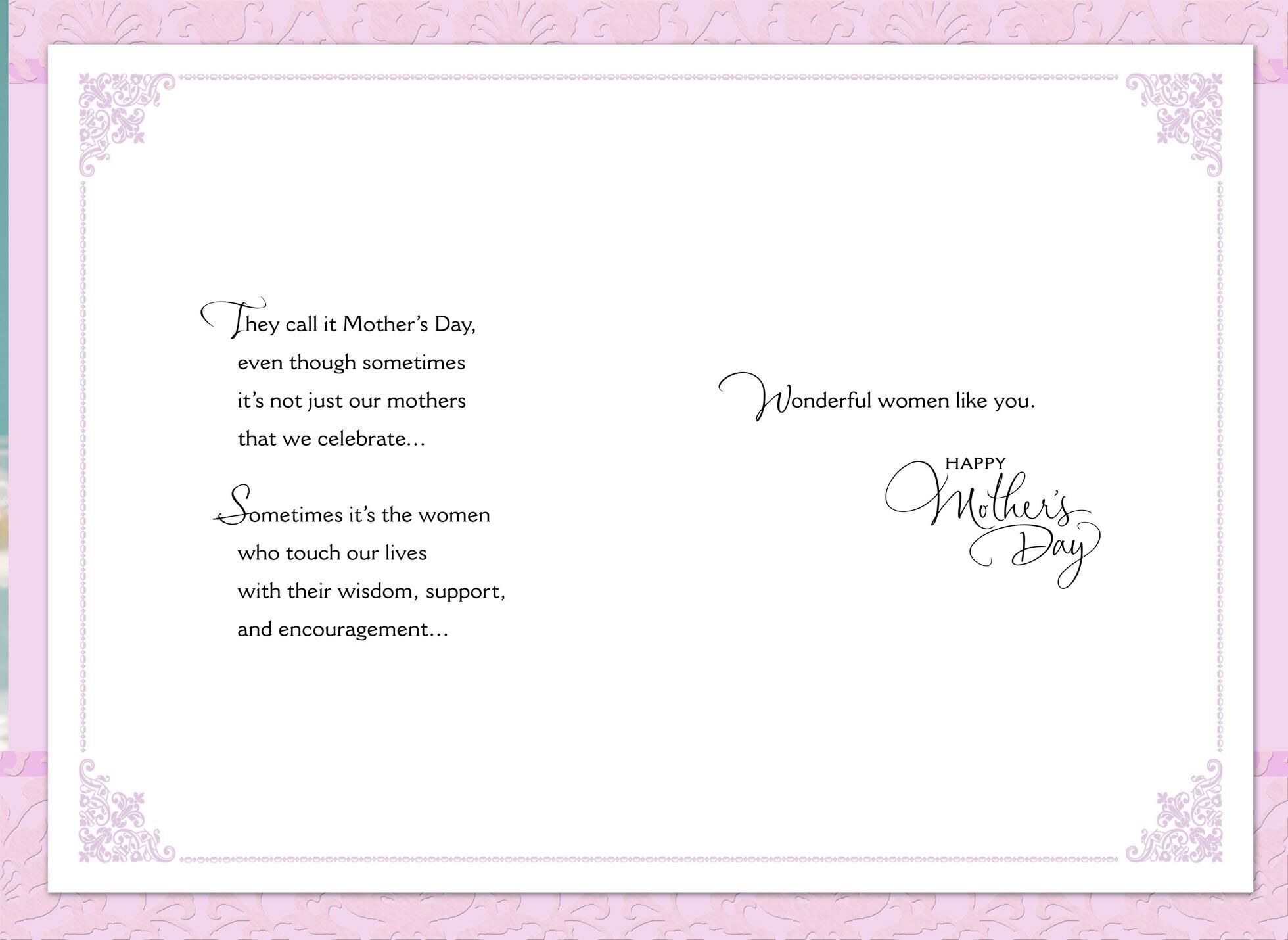 Orchids in Blue Vase Mother's Day Card for Aunt