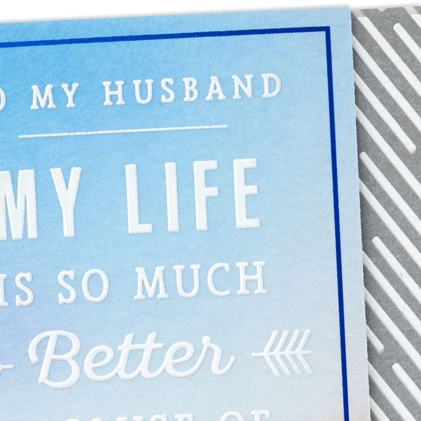 Because of You Birthday Card for Husband, , large image number 5