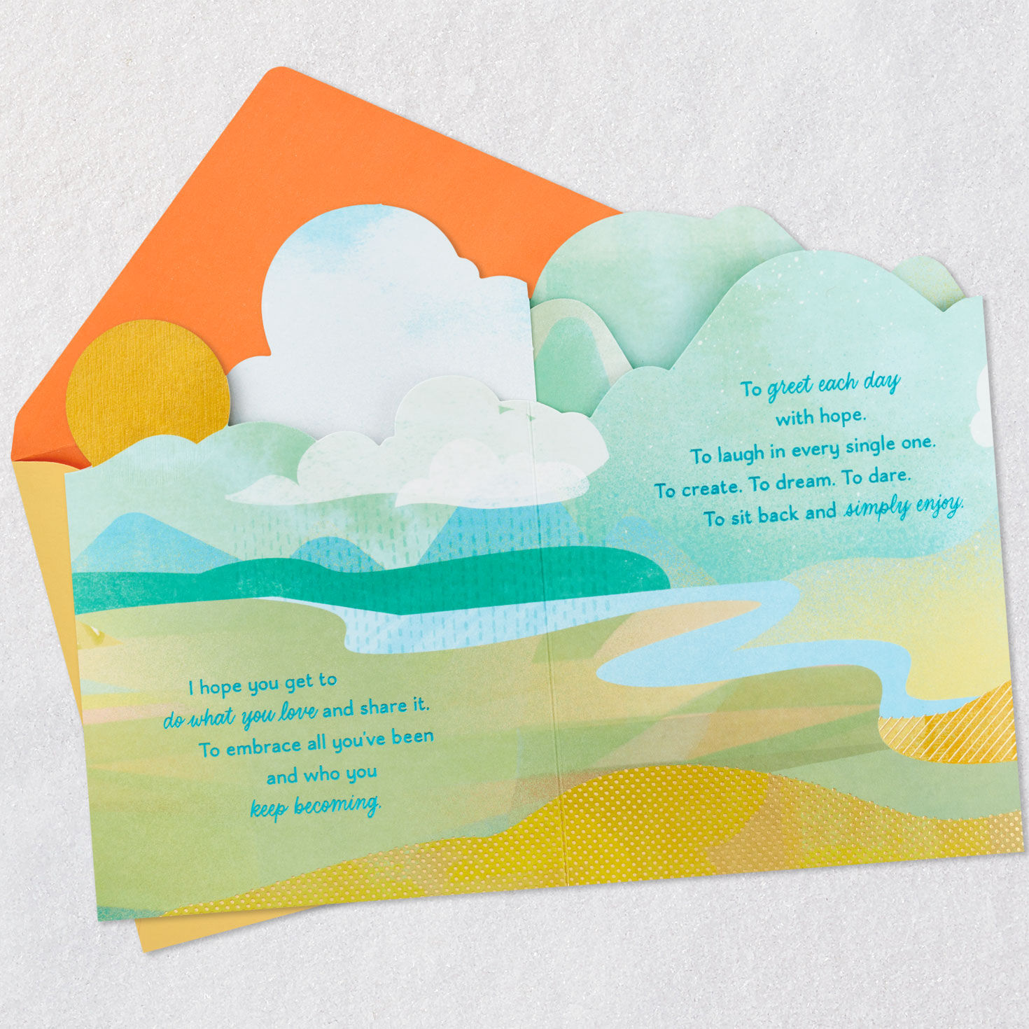 Hoping So Many Good Things Birthday Card, , large image number 6