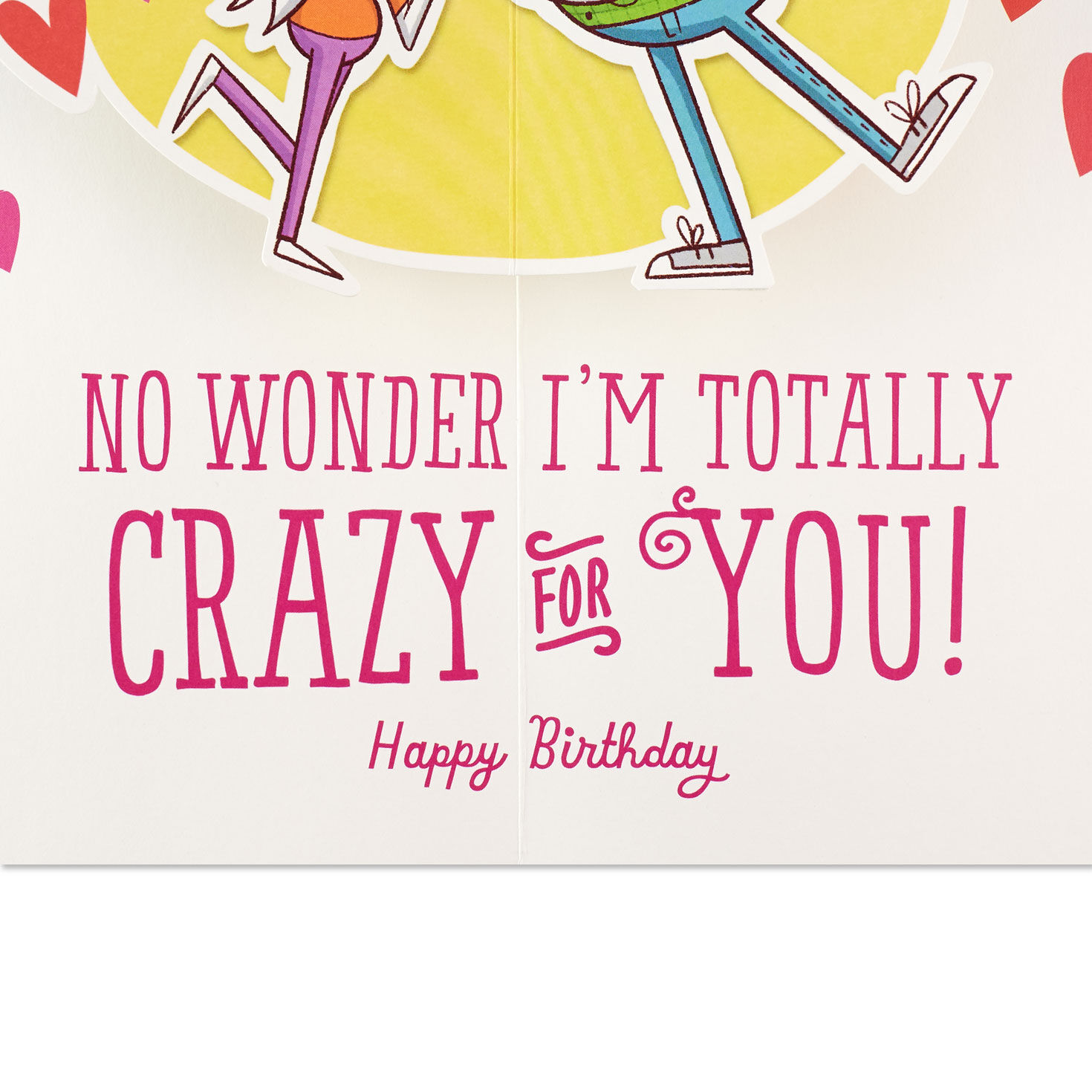 Husband and Wife Cartoon Funny Birthday Card sentiment image number 3